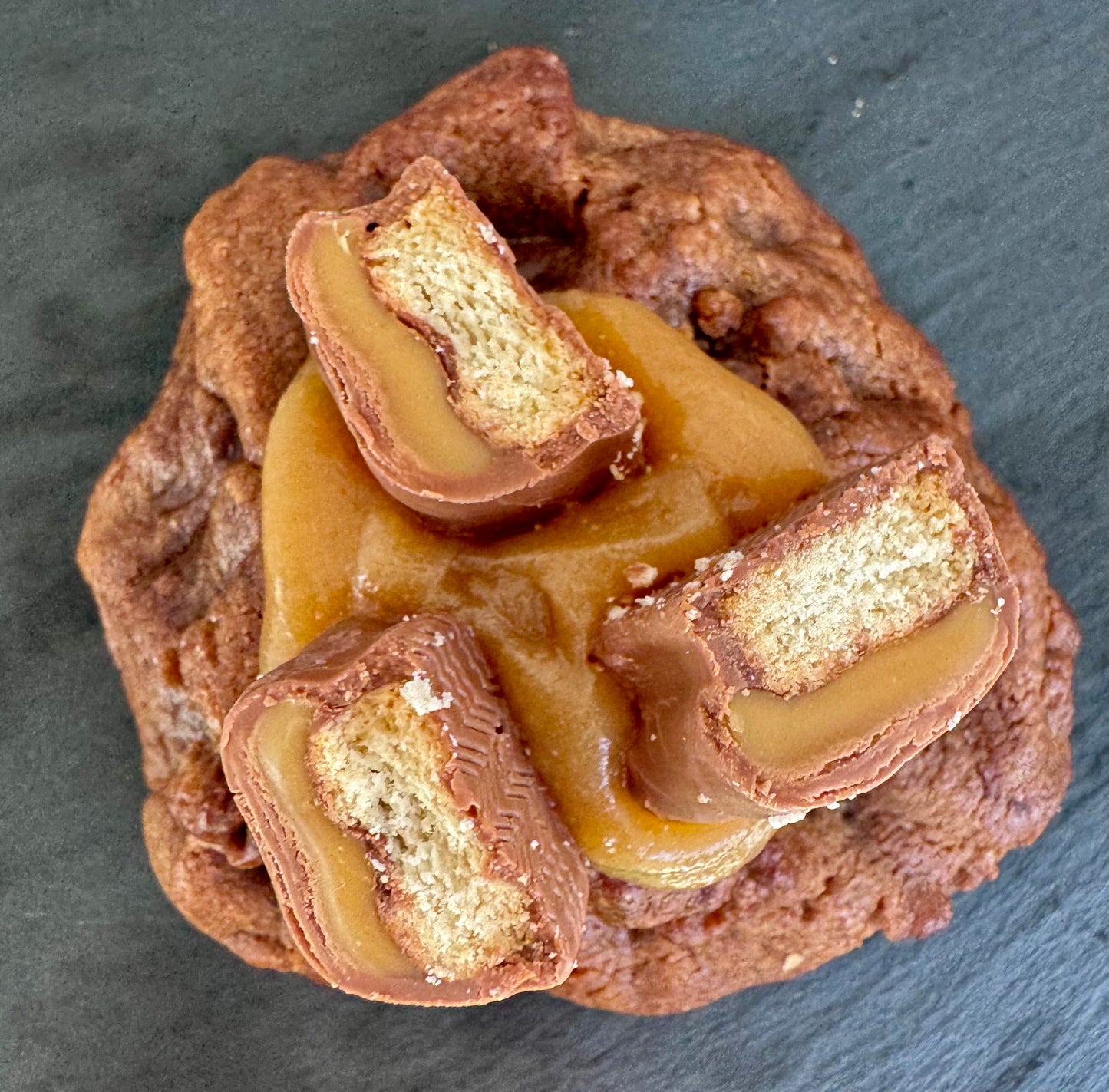 Cookie Twix et caramel beurre salé